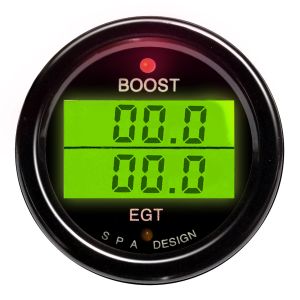 SPA Design Turbo Boost - Exhaust Gas Temperature Dual Gauge